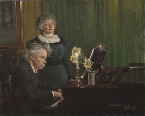Edvard Grieg y Nina Grieg, 1898 de Peder Severin Krøyer